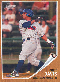 2011 Topps Heritage Minors #96 Khris Davis