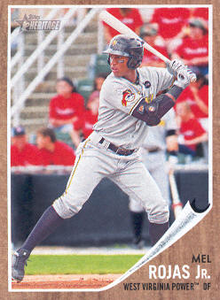 2011 Topps Heritage Minors #98 Mel Rojas Jr.