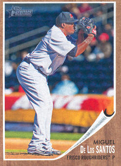 2011 Topps Heritage Minors #99 Miguel De Los Santos