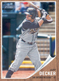 2011 Topps Heritage Minors #100 Jaff Decker