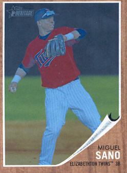 2011 Topps Heritage Minors Blue Tint #64 Miguel Sano