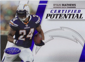 2010 Certified Certified Potential Blue #16 Ryan Mathews