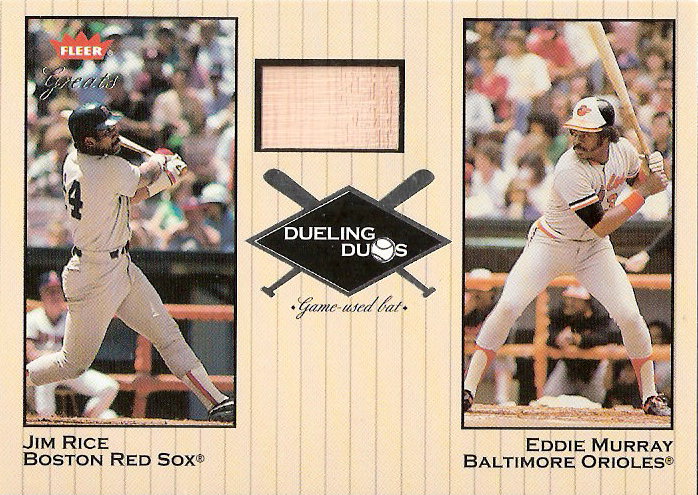 2002 Greats of the Game Dueling Duos Game Used Single #JR2 Eddie Murray/Jim Rice Bat