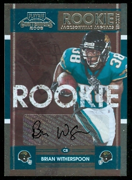 2008 Playoff Contenders #200 Brian Witherspoon AU/150* RC