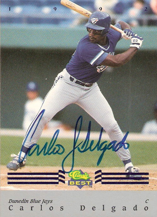 1992 Classic/Best Blue Bonus #ABC6 Carlos Delgado AU