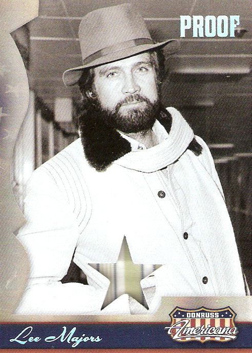 2007 Americana Stars Material Silver Proofs #6 Lee Majors Pajamas/100