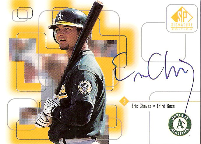 1999 SP Signature Autographs #EC Eric Chavez