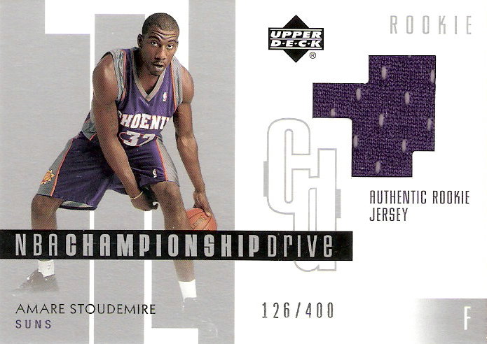 2002-03 Upper Deck Championship Drive #123 Amare Stoudemire JSY RC