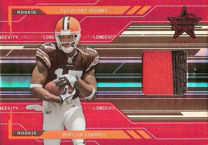 2005 Leaf Rookies and Stars Longevity Ruby #255 Braylon Edwards JSY