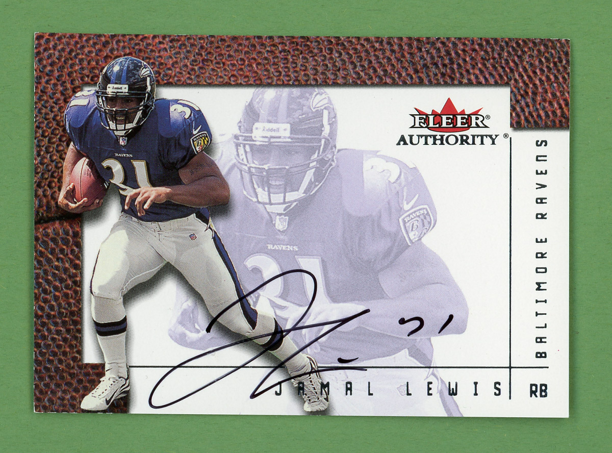 2001 Fleer Authority Autographs #14 Jamal Lewis/450*