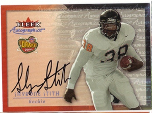 2000 Fleer Tradition Autographics #144 Shyrone Stith