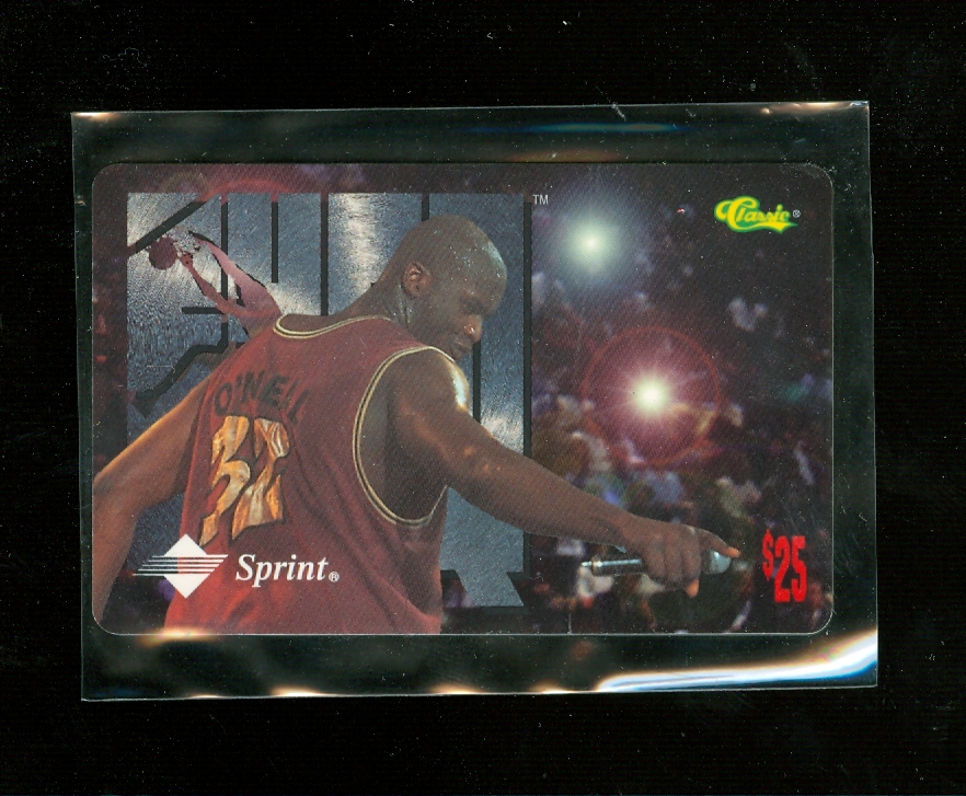 1995 Classic $25 Phone Card Shaquille O'neal /5000