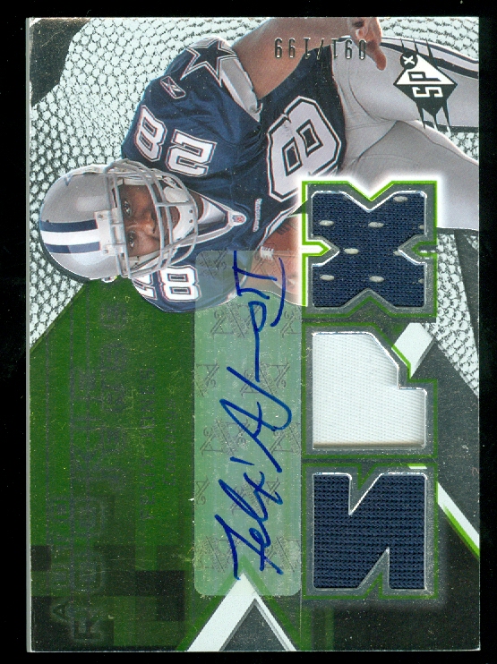 2008 SPx Green Holofoil Rookies #159 Felix Jones JSY AU