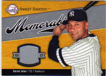 2007 Sweet Spot Sweet Swatch Memorabilia #DJ Derek Jeter