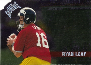 1998 Absolute Checklists Silver Die Cuts #25 Ryan Leaf