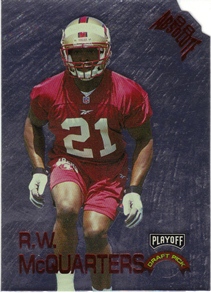 1998 Absolute Draft Picks Silver Die Cuts #10 R.W. McQuarters