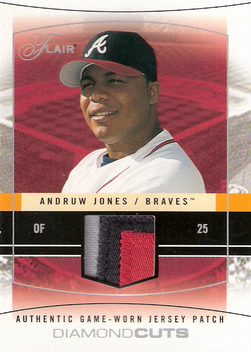 2004 Flair Diamond Cuts Game Used Red #AJ Andruw Jones