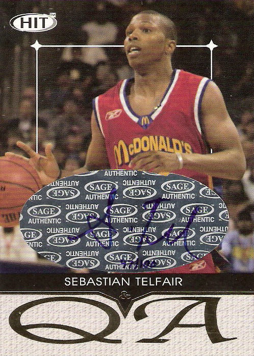 2004 SAGE HIT Q&A Autographs #Q31 Sebastian Telfair