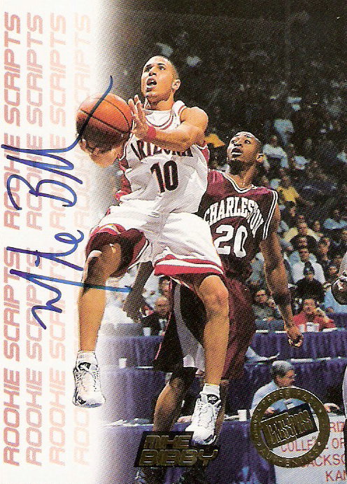 1998 Press Pass Double Threat Rookie Script Autographs #2 Mike Bibby