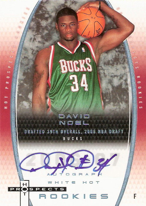 2006-07 Fleer Hot Prospects White Hot #93 David Noel AU
