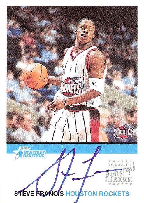 2000-01 Topps Heritage Autographs #HASF Steve Francis