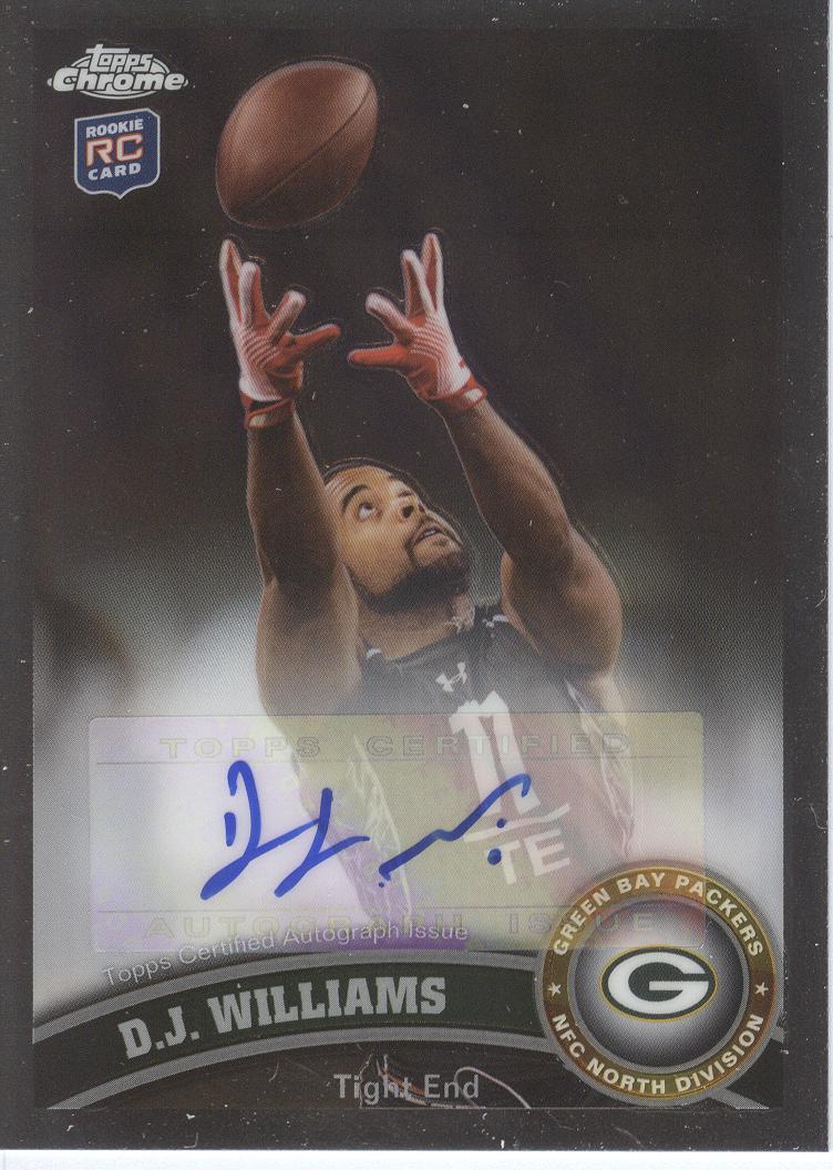 2011 Topps Chrome Rookie Autographs #65 D.J. Williams B