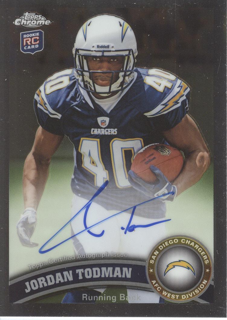2011 Topps Chrome Rookie Autographs #135 Jordan Todman C