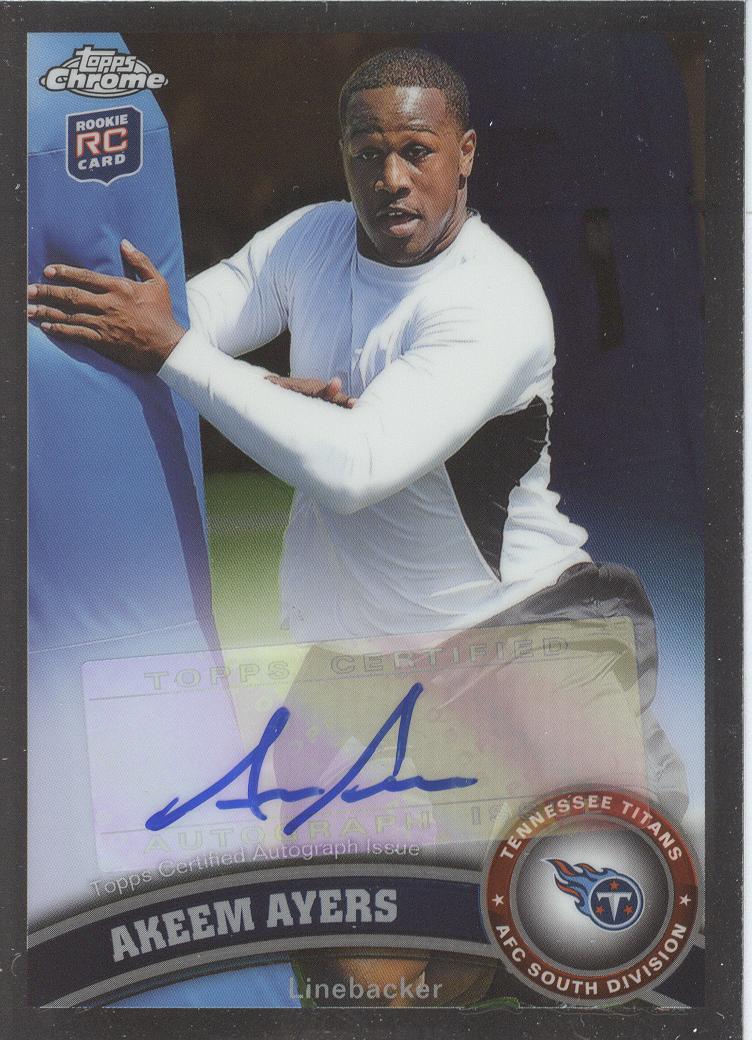 2011 Topps Chrome Rookie Autographs #166 Akeem Ayers C