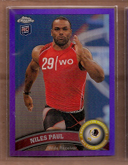 2011 Topps Chrome Purple Refractors #94 Niles Paul