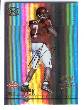 2001 Pacific Dynagon #110 Michael Vick AU RC