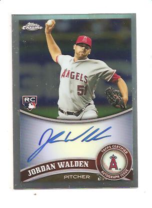 2011 Topps Chrome Rookie Autographs Refractors #183 Jordan Walden