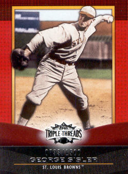 2011 Topps Triple Threads #69 George Sisler