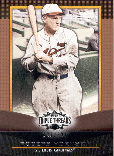 2011 Topps Triple Threads Sepia #76 Rogers Hornsby