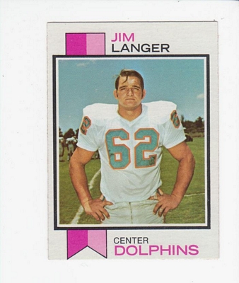 1973 Topps #341 Jim Langer RC