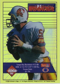 1994 Collector's Edge Boss Rookies Update Pop Warner Promos #P1 Trent Dilfer
