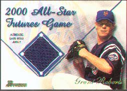 2001 Bowman Futures Game Jersey Relics #FGR-GR, Grant Roberts