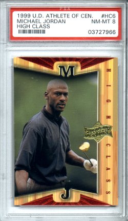 1999 Upper Deck Athlete of the Century #HC6 Michael Jordan PSA NM-MT 8 High Class NICE!