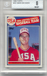 1985 Topps Mark McGwire Rookie 