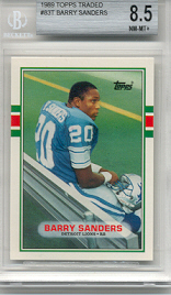 1989 Topps Traded Barry Sanders Rookie 