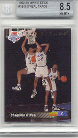 1992/93 Upper Deck Shaquille O'Neal Trade Rookie 