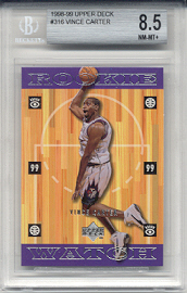 1998/99 Upper Deck Vince Carter Rookie 
