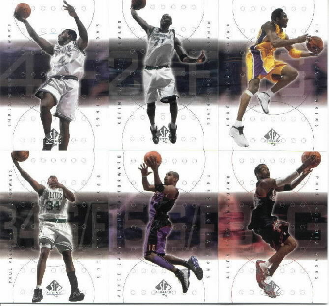 2000-01 Upper Deck SP Authentic Complete Base Set of 90 Cards 