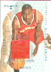 2000-01 Black Diamond #129, DerMarr Johnson JSY