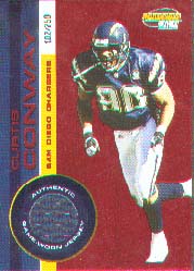 2001 Pacific Invincible Red #206, Curtis Conway /750 JSY