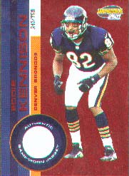 2001 Pacific Invincible Red #75, Eddie Kennison /750 JSY