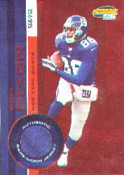 2001 Pacific Invincible Red #159, Ron Dixon /750 JSY