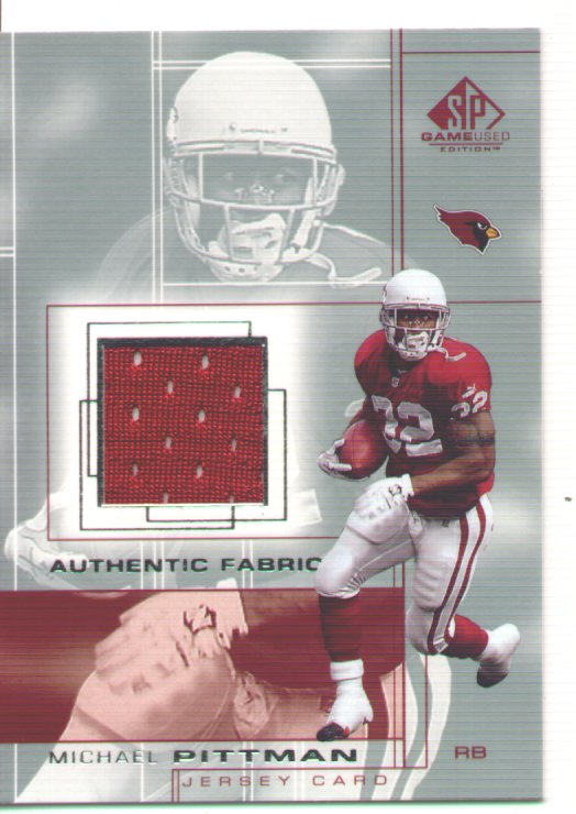 Michael Pittman, 2001 SP Game Used Edition Authentic Fabric #MP, mint, $10.00