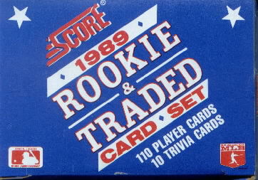 1989 Score Rookie & Traded Set 110 Cards Plus 10 Motion Trivia Cards