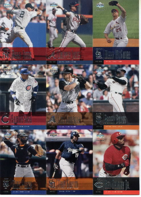 2001 Upper Deck Evolution Baseball Hobby Base Set of 90 Cards