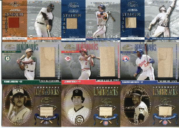 2001 Donruss Classics Stadium Stars #SS15 Chipper Jones Game-Used Stadium Seat Card